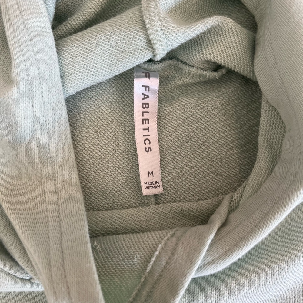 Fabletics Cropped Hoodie in Light Blue - Size M - Picture 3 of 7